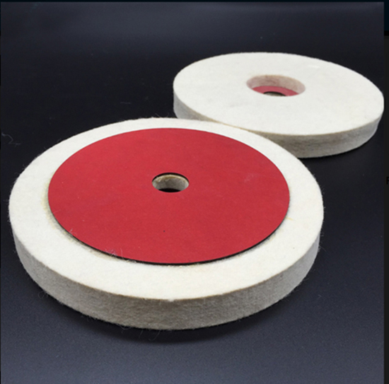 Felt Wheels with Red paper